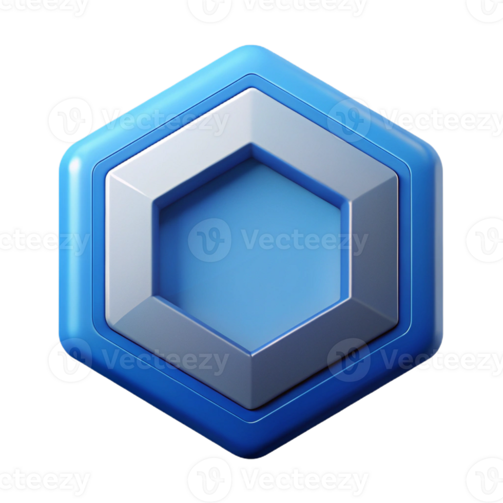 exquisite rustic Hexagonal badge, clean lines, scalable design, single-weight stroke, flat color with Scalable Design. premium png