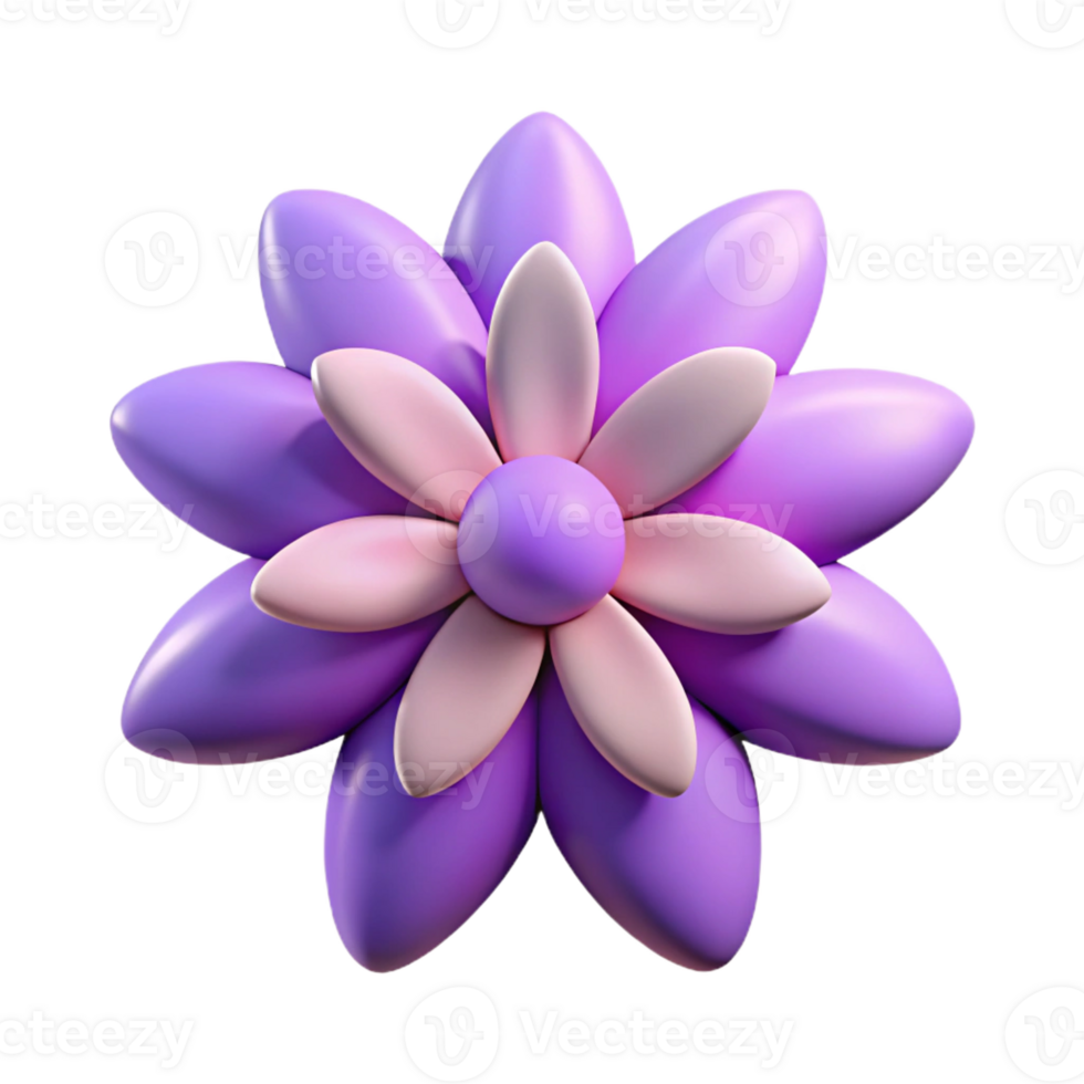 gorgeous sought-after Symmetrical isometric octagon with clean lines and purple color with Scalable Design. png