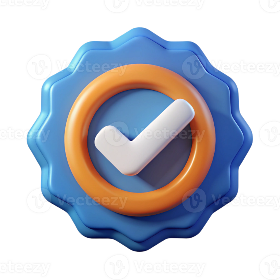 pristine whimsical creative Circular logo with a checkmark inside. Sharp edges, single-weight stroke, flat color with Scalable Design. flawless png