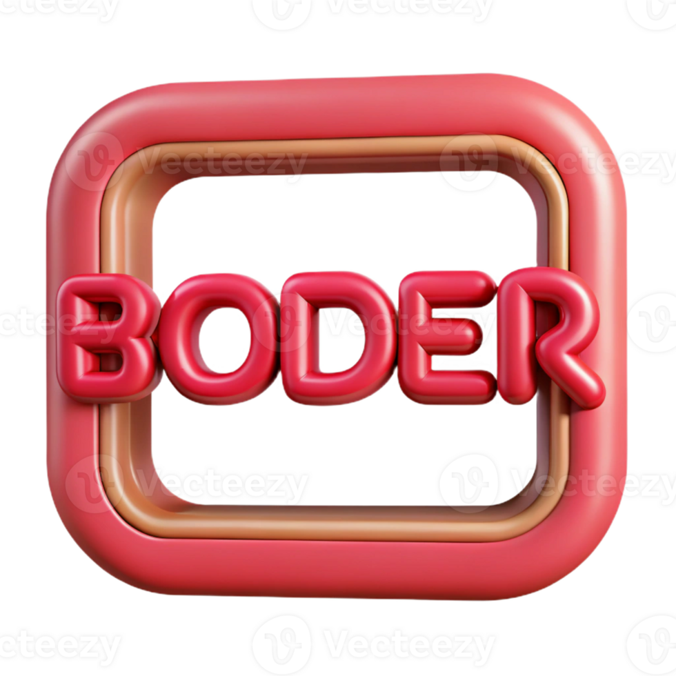 picturesque passionate mid-century Outlined BORDER with a thick frame. Single-weight stroke, with Scalable Design. high quality png