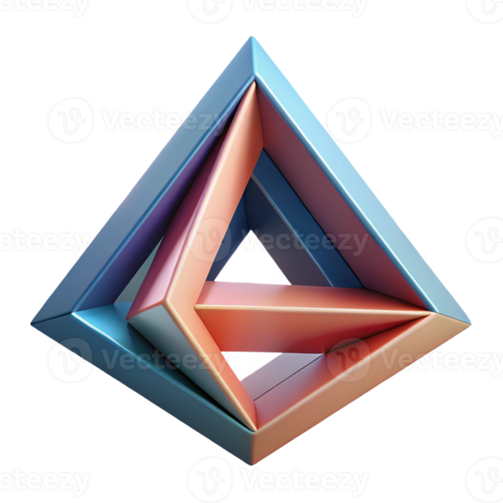 hypnotic unforgettable Geometric pattern of interconnected triangles. Minimal, flat color, with Scalable Design. png