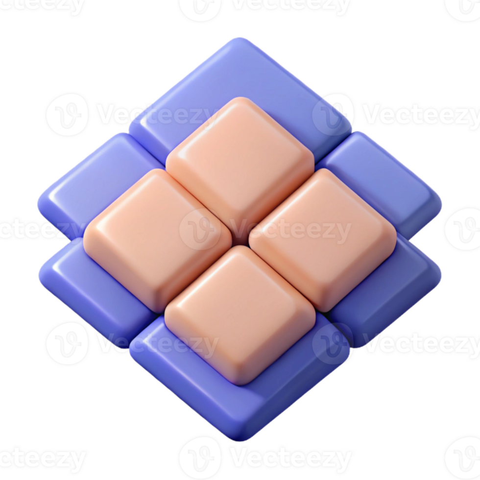 splendid intense tropical Overlapping squares forming a grid. Crisp edges. Flat color. Minimal with Scalable Design. impeccable png