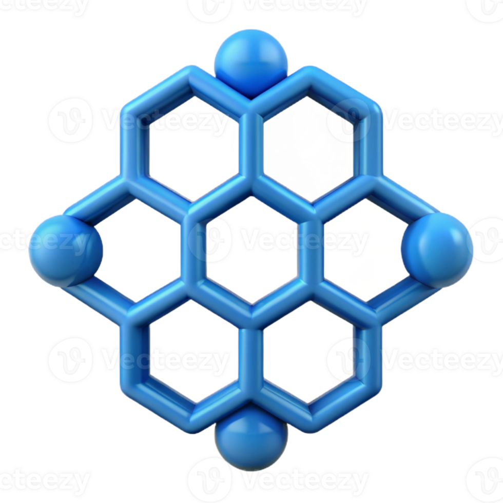 signature impressionist Geometric pattern of connected hexagons. Crisp edges, flat color, single-weight stroke with Scalable Design. impeccable png