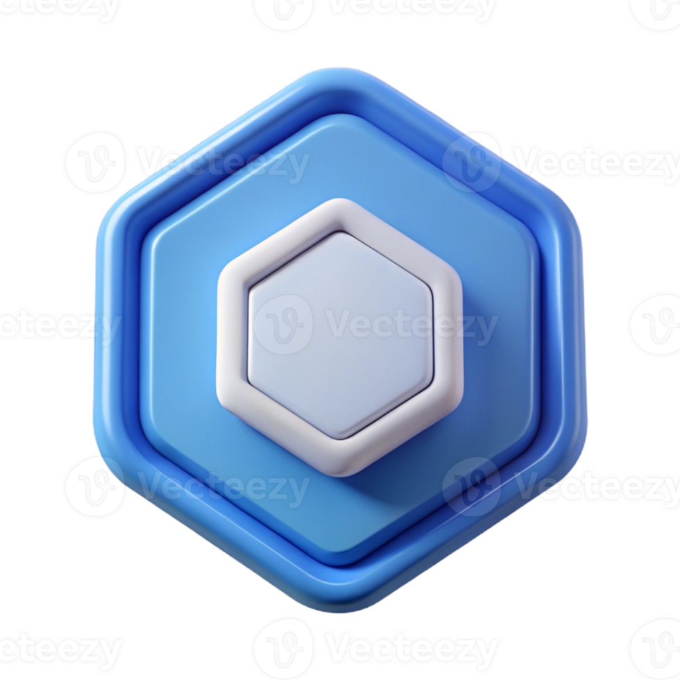 tranquil impressive Pentagon badge with square, crisp edges, minimal, flat color with Scalable Design. flawless png