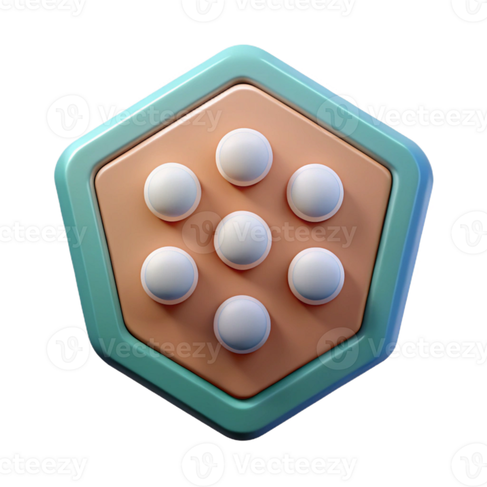 sumptuous vintage Pentagon badge with five small circles around the edge. Minimal, single-weight stroke with Scalable Design. fine detail png