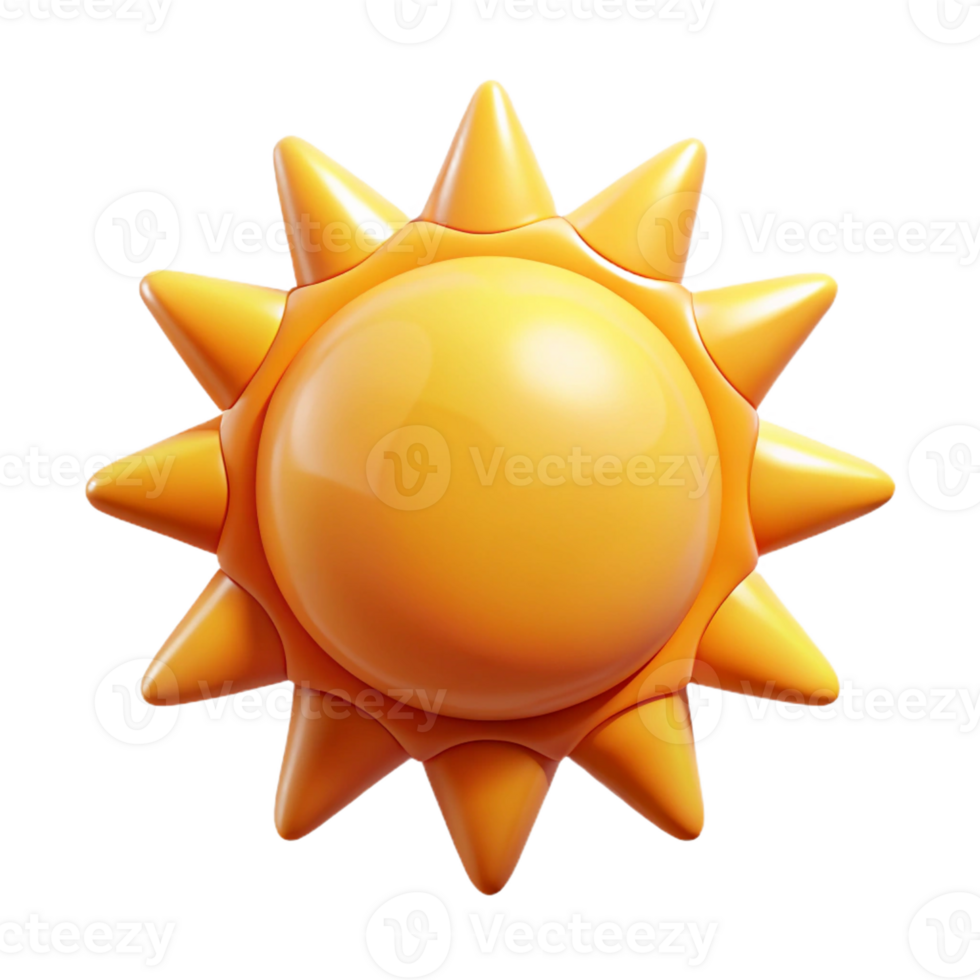 whimsical enchanting A stylized sun icon. Crisp edges, geometric with Scalable Design. crisp png