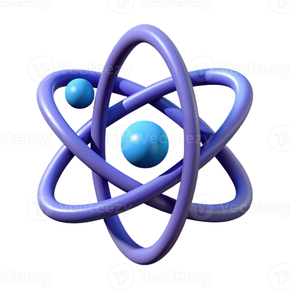 serene futuristic Abstract atom symbol. Clean lines, minimal design, with Scalable Design. original png