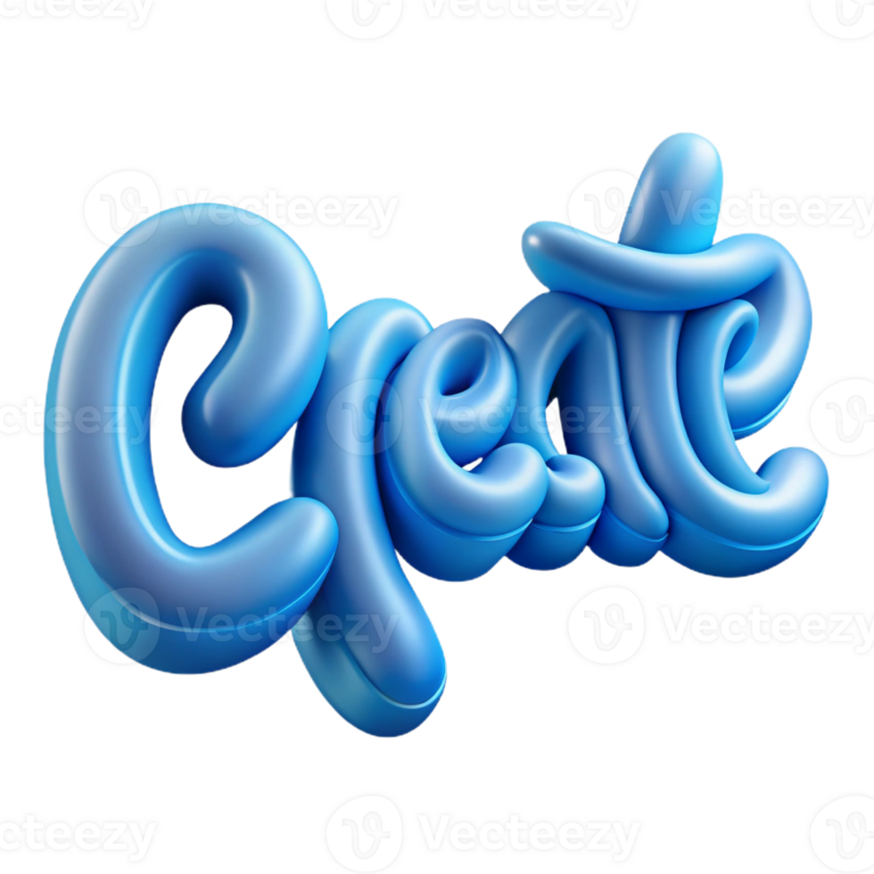 coveted minimalist Scalable, italicized CREATE in soft blue. Crisp edges, single-weight stroke with Scalable Design. impeccable png