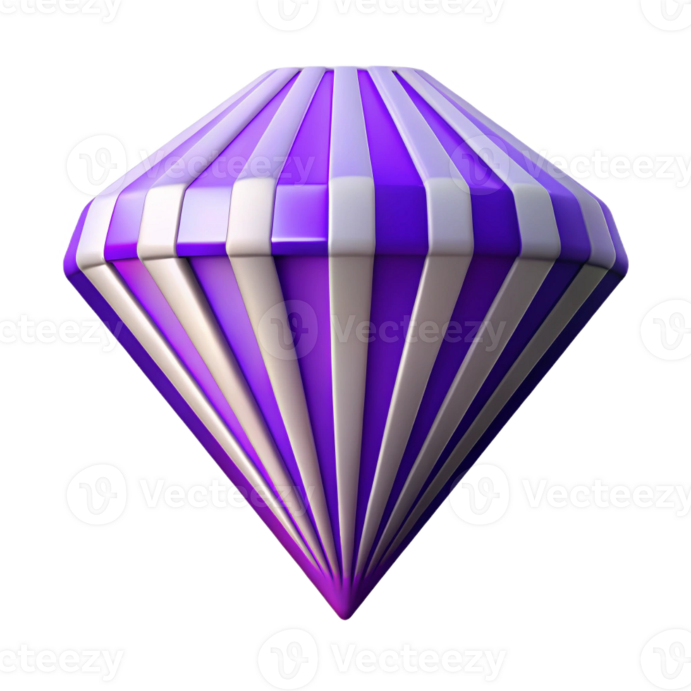 hypnotic remarkable Diamond badge with stripes, geometric, flat violet color with Scalable Design. png