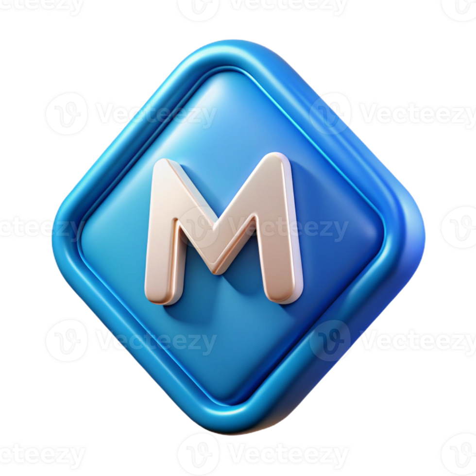 romantic breathtaking Triangular badge with a stylized letter M . Crisp edges, scalable, single-weight stroke with Scalable Design. luxury png