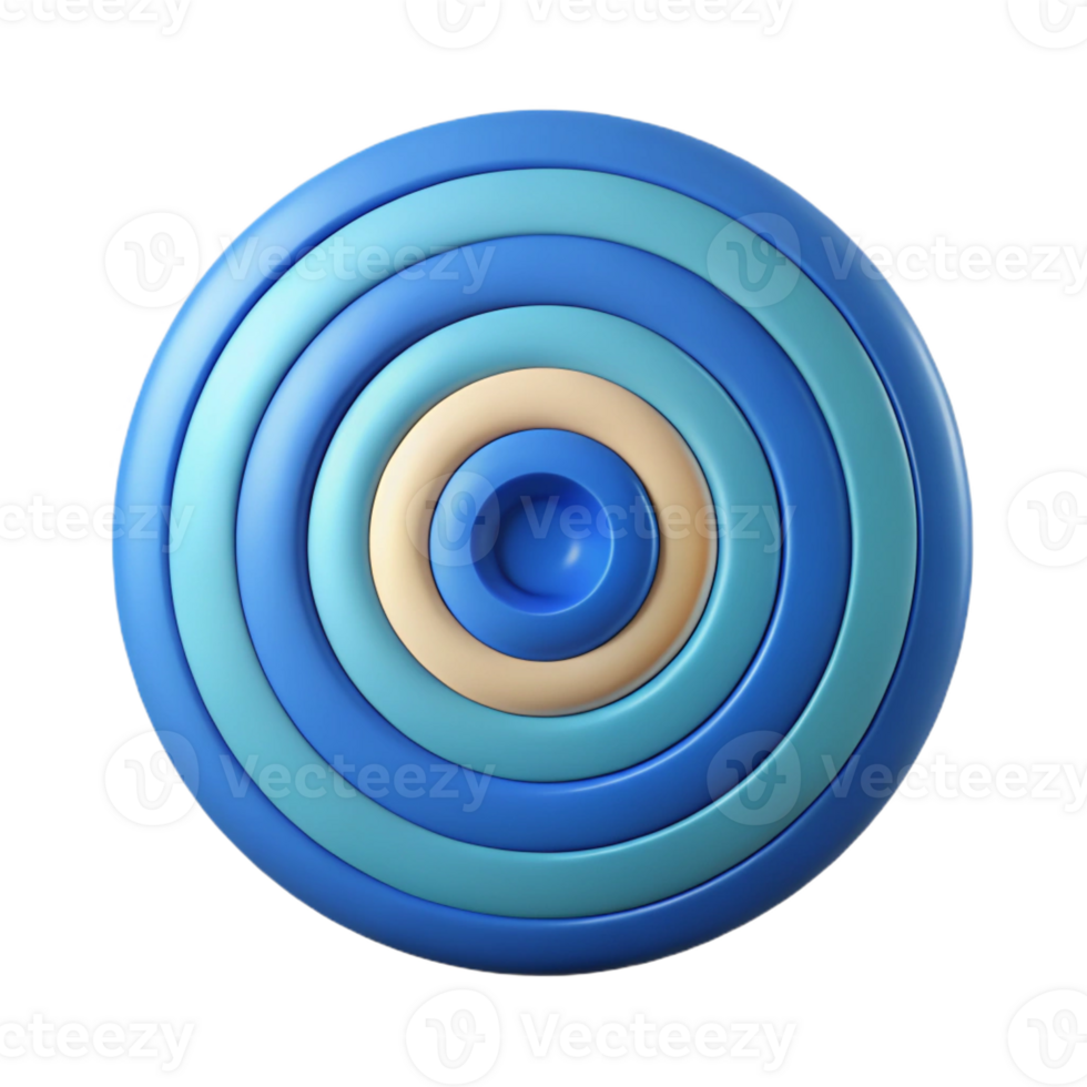 unparalleled mid-century Geometric pattern of concentric circles. Crisp edges, solid colors. Minimal design with Scalable Design. top-tier png