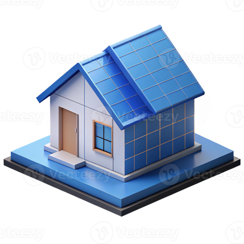 wonderful minimalist Geometric blueprint of a house with clean lines. Flat color, minimal design with Scalable Design. ultra HD png