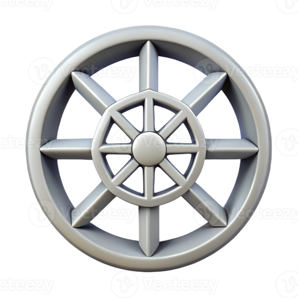 unparalleled organic A geometric Dharma wheel symbol. Minimal design, single-weight stroke with Scalable Design. refined png