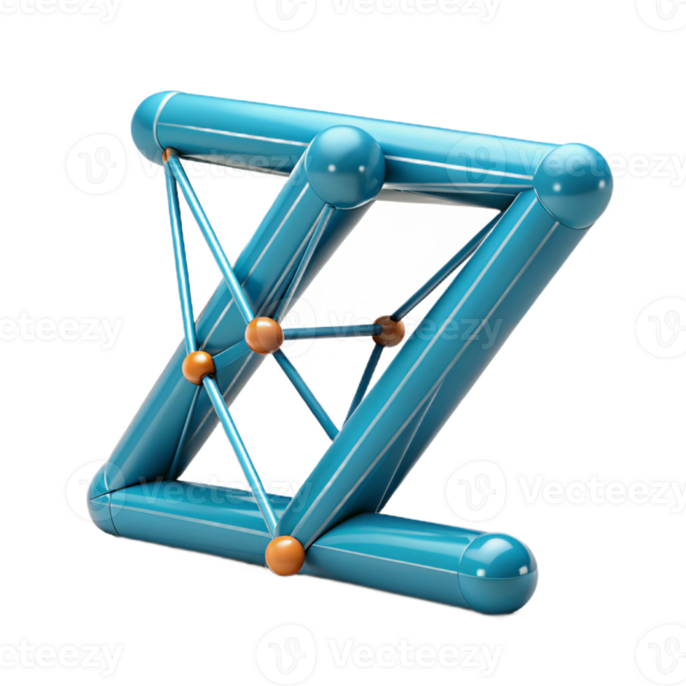 gorgeous creative Geometric Z formed from connected lines. Single-weight stroke, with Scalable Design. top-tier png