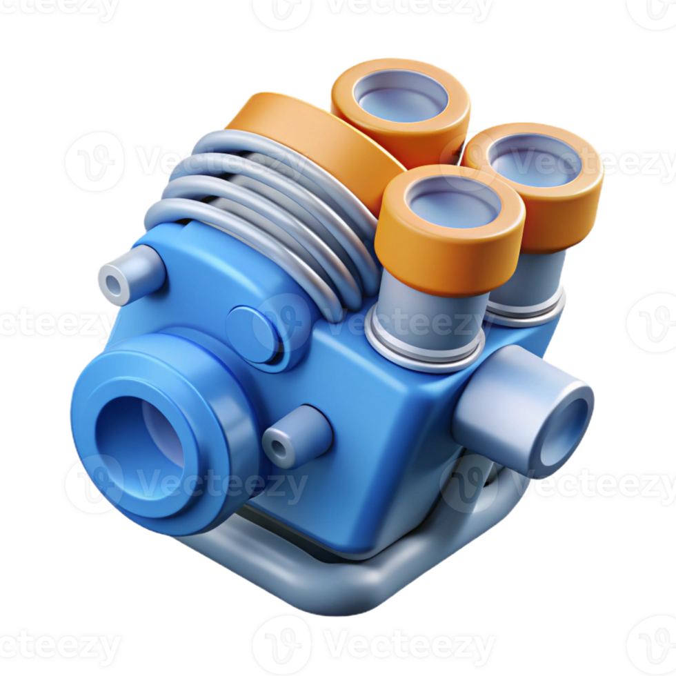 splendid artistic Clean lines depicting a simple engine design. Flat color, minimal with Scalable Design. exclusive png