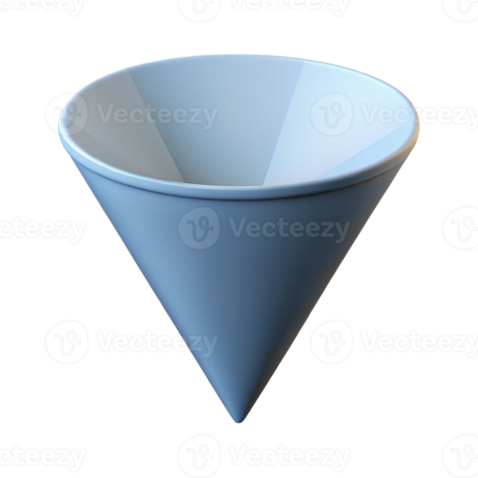 splendid playful futuristic Geometric cone, clean lines, geometric, minimal design with Scalable Design. high resolution png