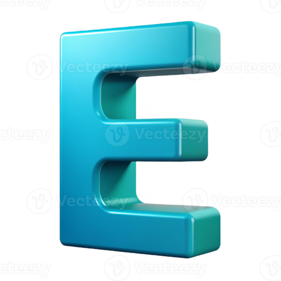 hypnotic timeless Crisp edges, flat cyan letter E . Clean lines, minimal design with Scalable Design. png