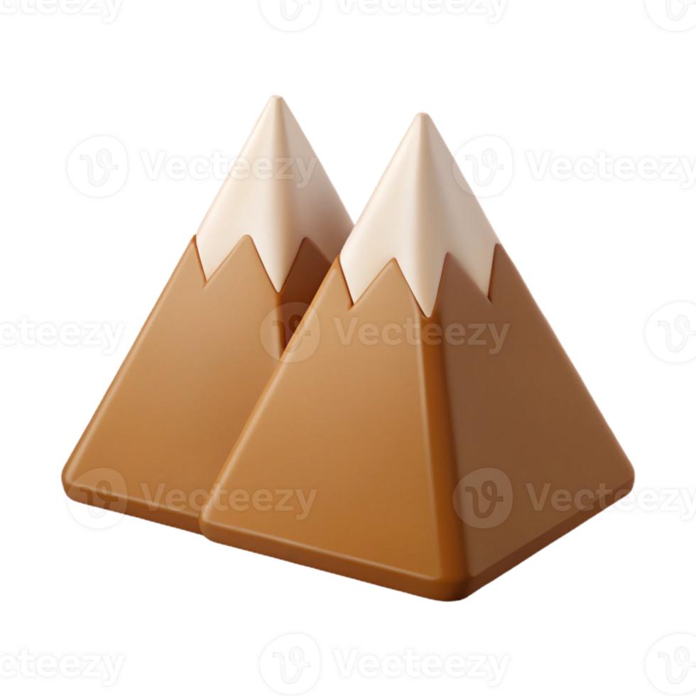 rare baroque Minimalist mountain range logo. Crisp edges and flat brown color with Scalable Design. original png