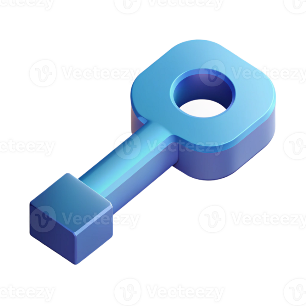 radiant coveted Clean lines isometric key. Flat color with Scalable Design. png