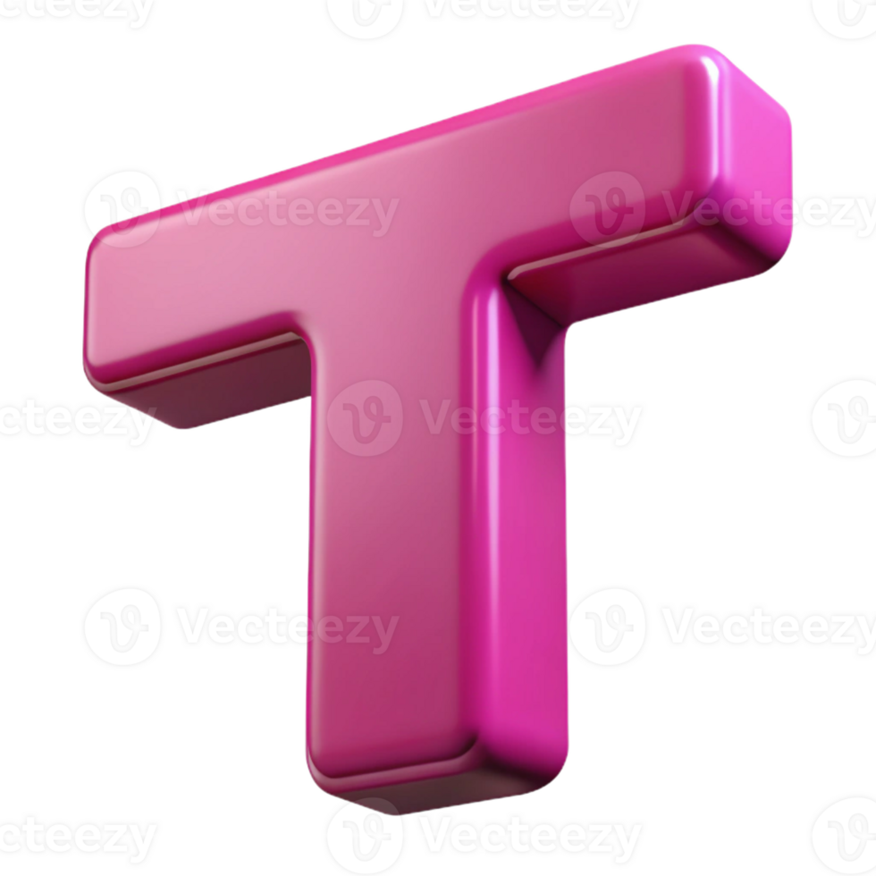serene industrial Clean lines forming a bold T in flat magenta with Scalable Design. expertly shot png