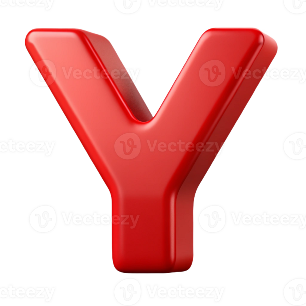 extraordinary gothic Stylized letter Y with clean lines and a flat red color with Scalable Design. masterfully captured png