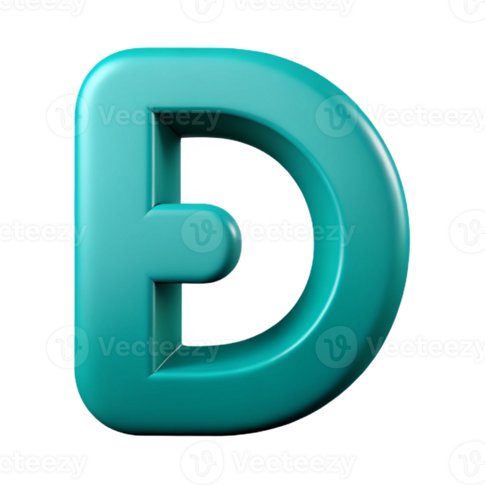 immaculate surreal Clean lines D with scalable design. Flat turquoise with Scalable Design. gallery standard png