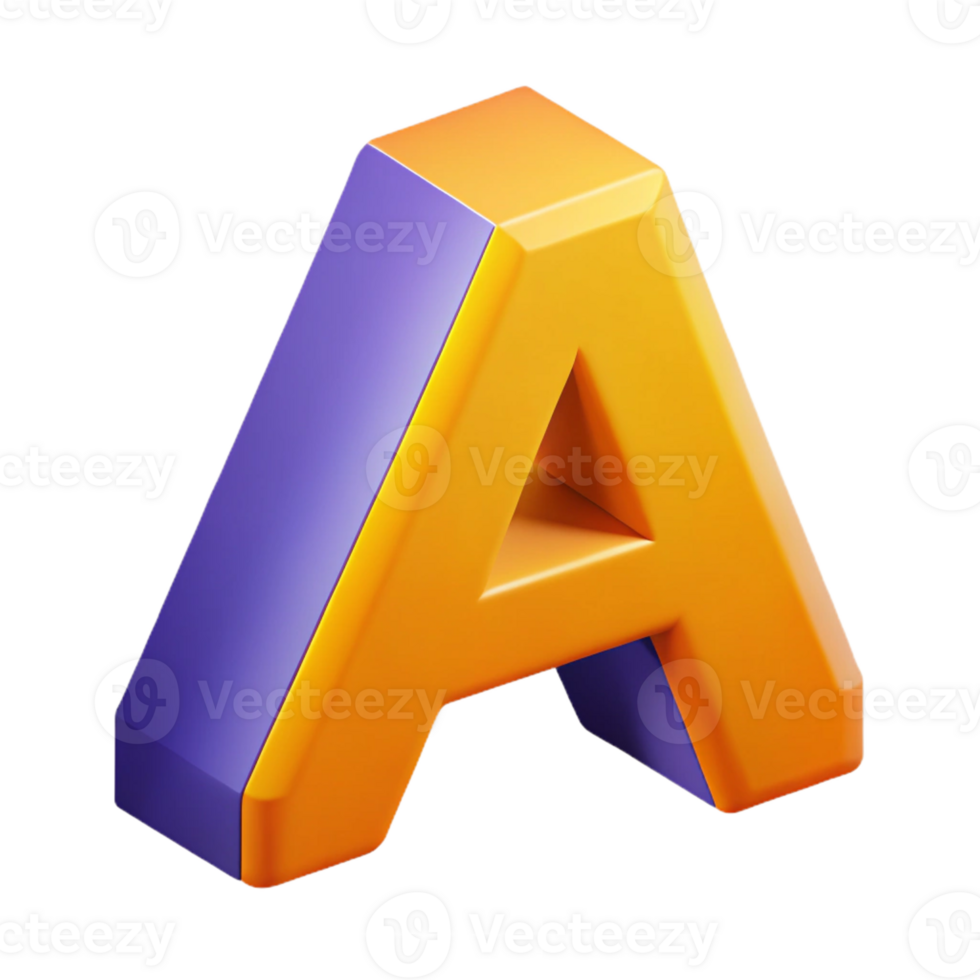 signature vintage Isometric letter A with bold, flat color. Single-weight stroke, crisp edges with Scalable Design. 8K png