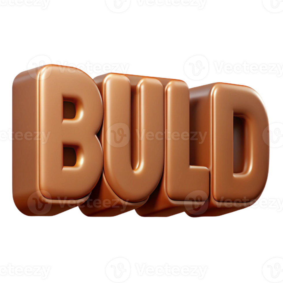 radiant joyful retro Flat color BUILD in brown. Symmetrical, clean lines, crisp edges with Scalable Design. crisp png