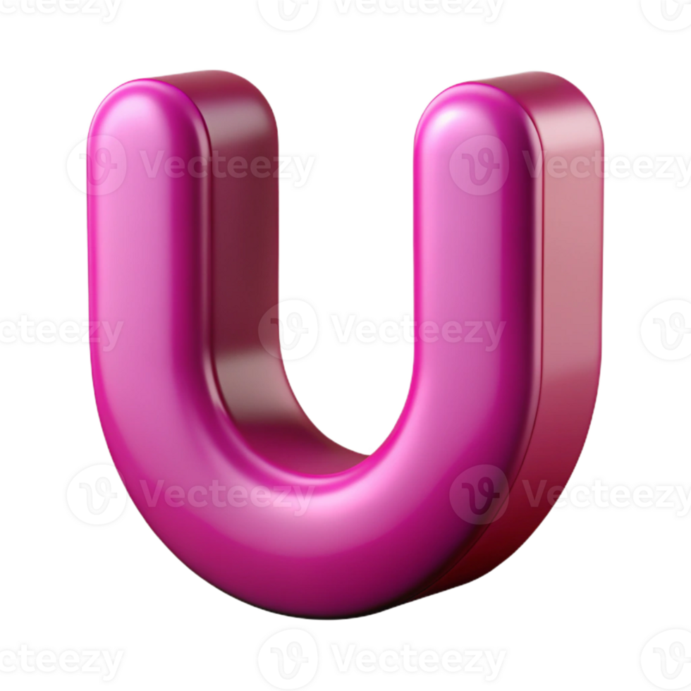 vibrant ethereal contemporary Scalable U, single-weight stroke. Flat magenta with Scalable Design. studio quality png