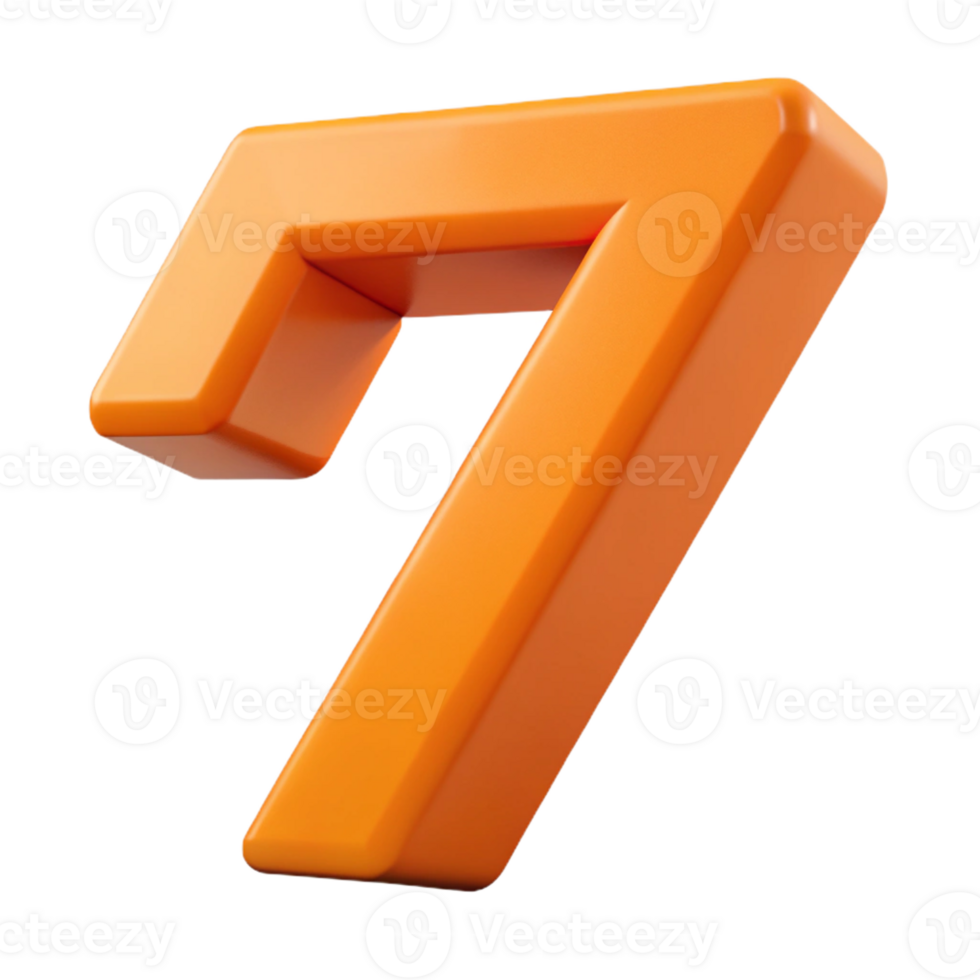 peaceful vibrant Scalable, geometric number in orange. Minimal, single-weight stroke with Scalable Design. genuine png