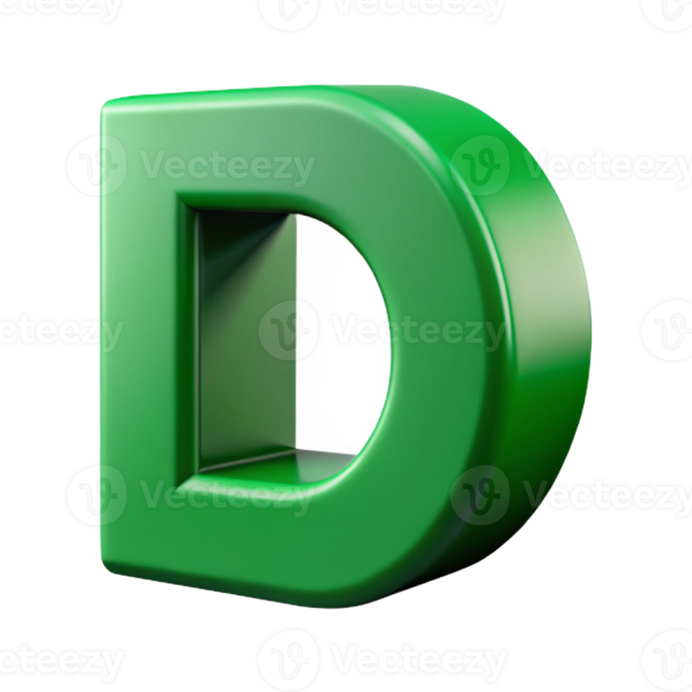 wonderful joyful tropical Scalable, geometric letter D . Flat green, single-weight stroke with Scalable Design. top-tier png
