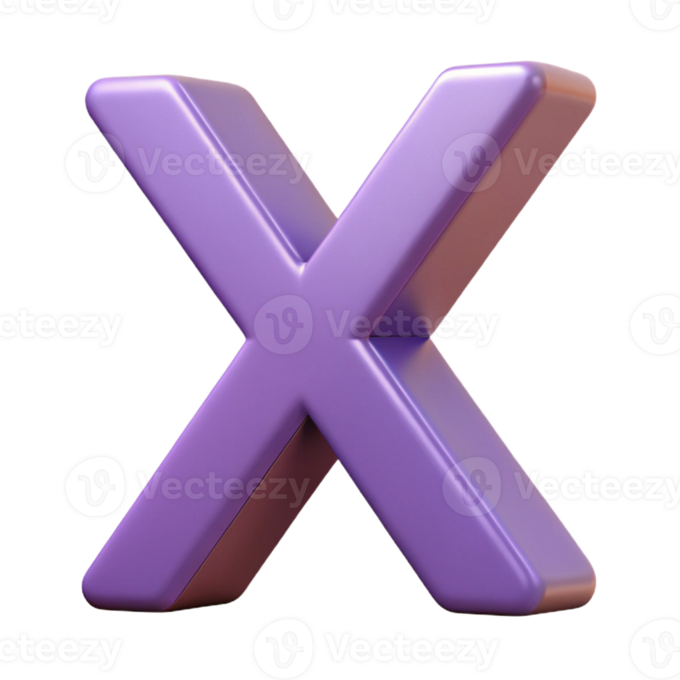 pristine victorian Minimal letter X . Geometric, scalable. Single-weight stroke with Scalable Design. high resolution png