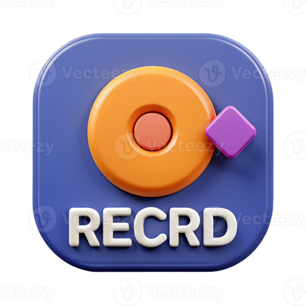immaculate victorian Flat color, geometric RECORD with clean lines with Scalable Design. high quality png