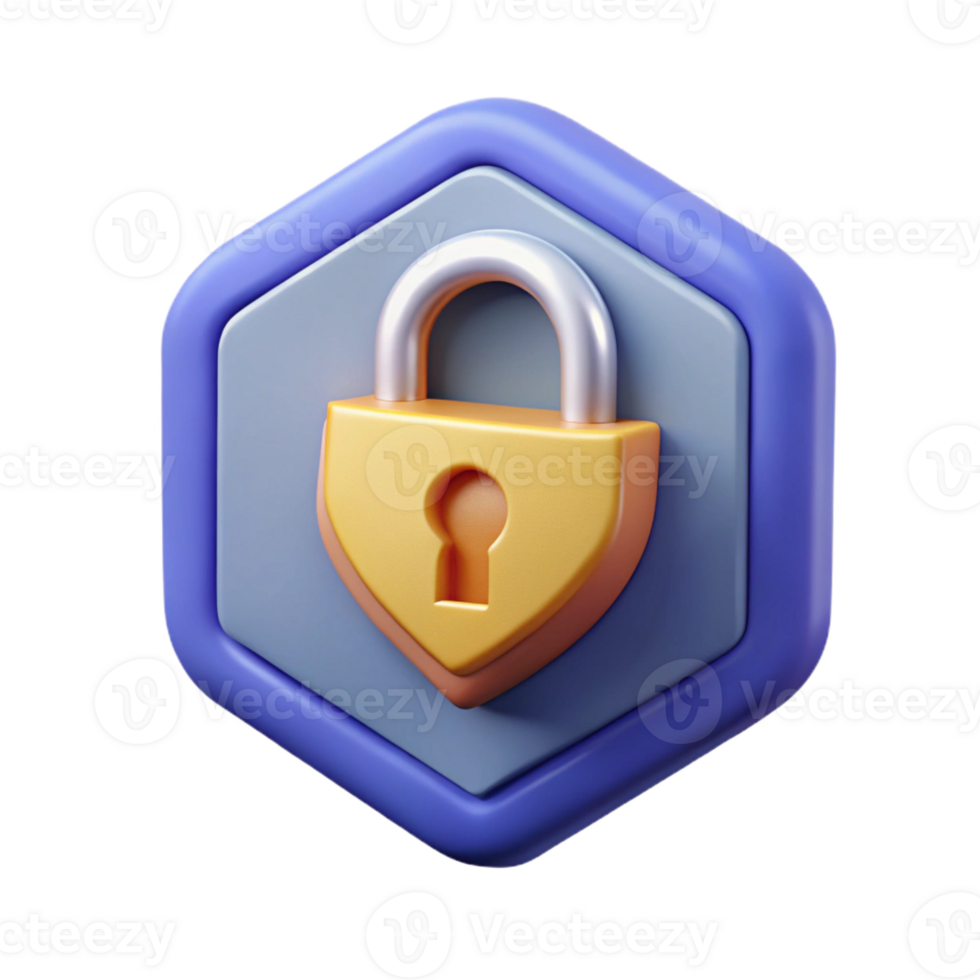 rare rustic Lock badge, single-weight stroke. Flat color, crisp edges, symmetrical with Scalable Design. handcrafted png