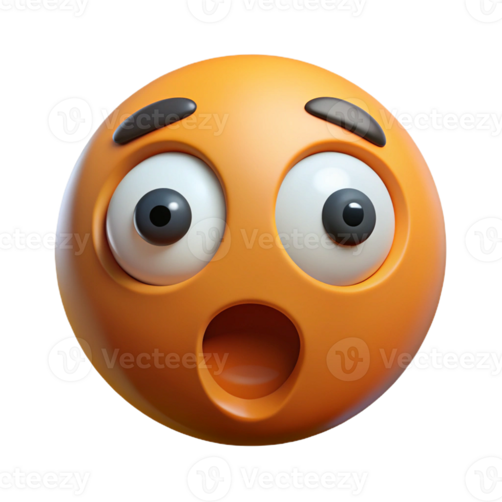 passionate majestic A surprised face with wide open circular eyes. Flat color, clean lines, with Scalable Design. original png