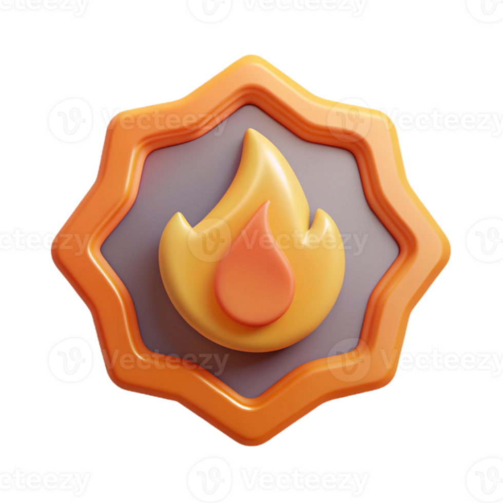 striking quintessential Flame badge, clean lines. Flat color, minimal design, with Scalable Design. png