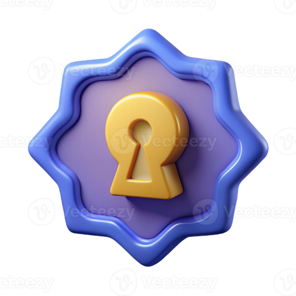 wonderful industrial Badge shaped like a keyhole. Symmetrical, single-weight stroke with Scalable Design. crisp png