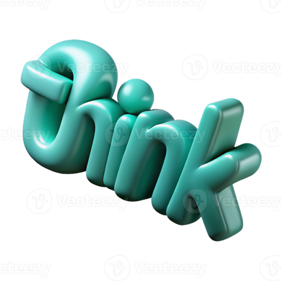 exceptional baroque Minimal, crisp edges THINK with a flat teal color with Scalable Design. professional png