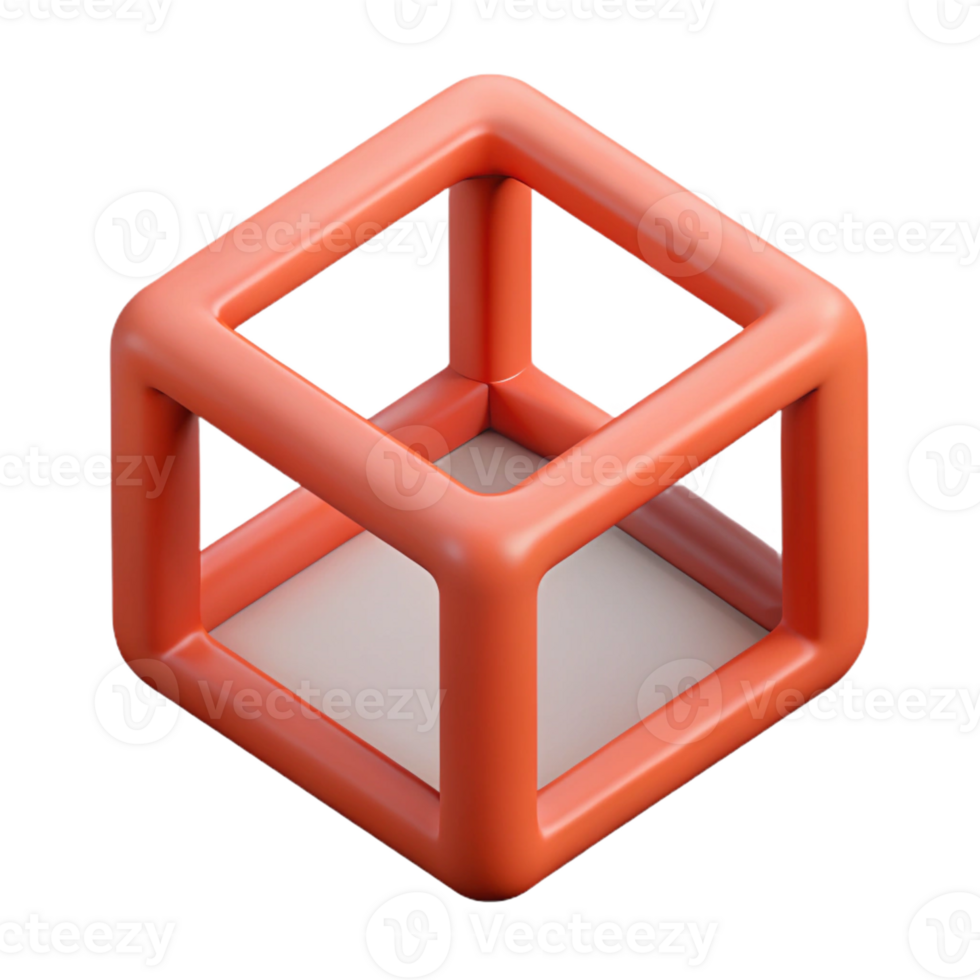 impressive calm coastal Isometric cube pattern. Flat color, crisp edges, geometric with Scalable Design. high quality png