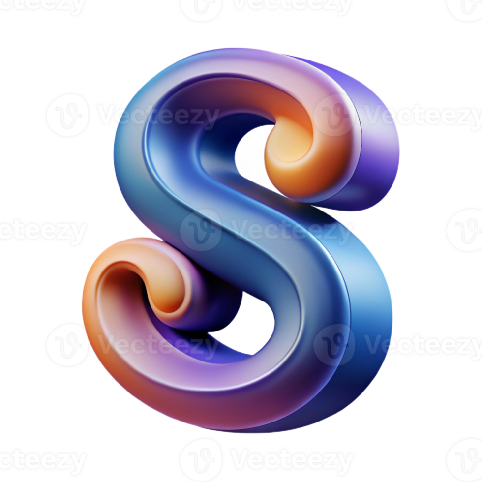 picturesque notable Abstract letter S with curved lines. Minimal, single-weight stroke, with Scalable Design. png
