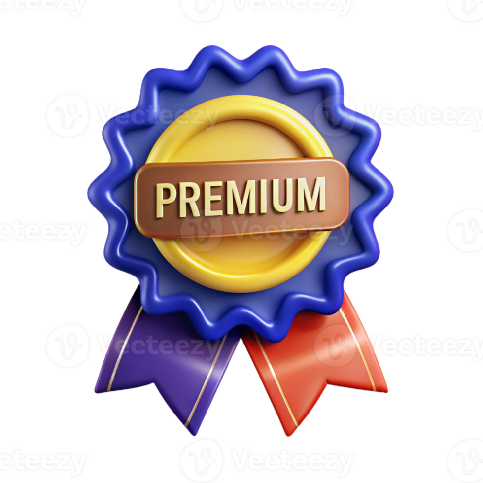 wonderful gothic Ribbon badge with the text Premium . Clean lines, scalable, flat color with Scalable Design. detailed png