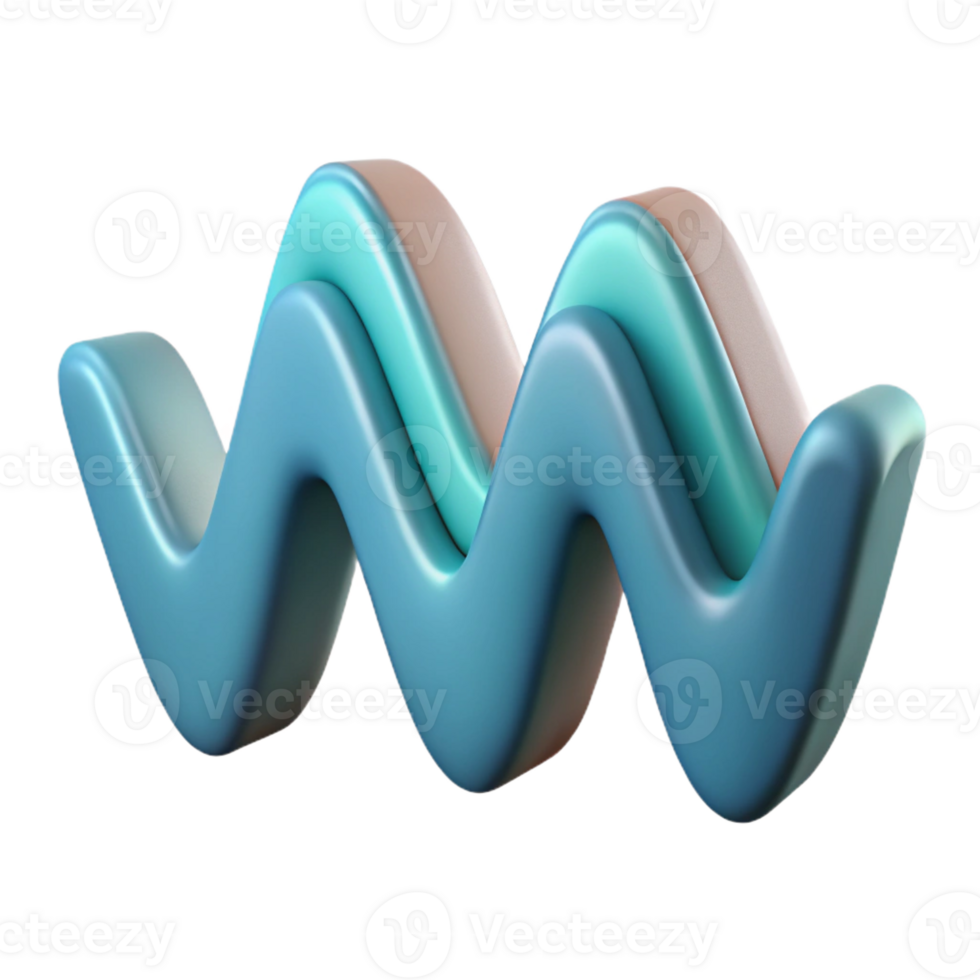 rare surreal Waveform pattern, flat color, clean lines with Scalable Design. high resolution png