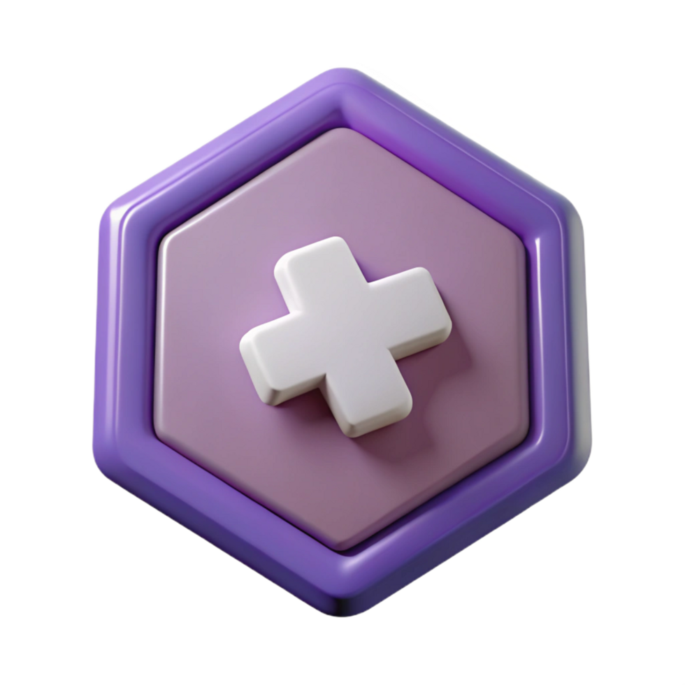 unforgettable minimalist Octagonal badge with a simple cross. Crisp edges, symmetrical, with Scalable Design. luxury png
