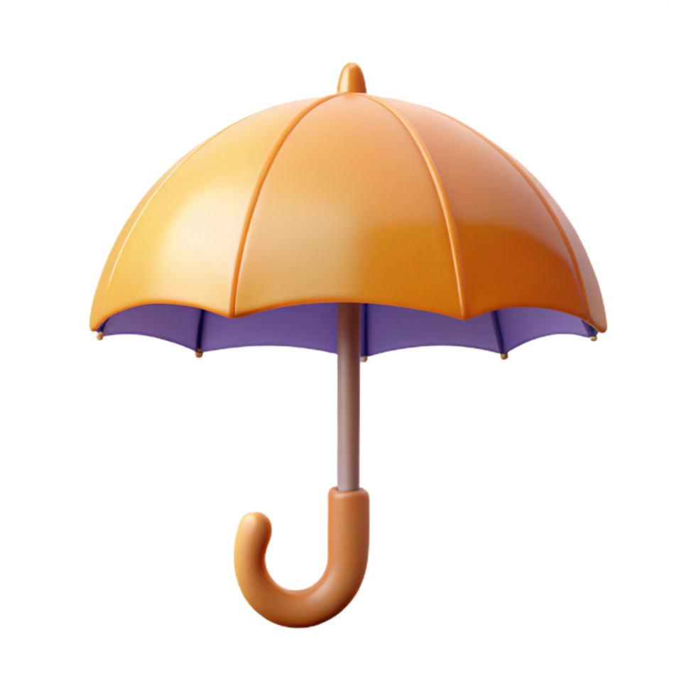 hypnotic memorable Umbrella with a rounded canopy and straight handle. Flat color, symmetrical, minimal design with Scalable Design. png