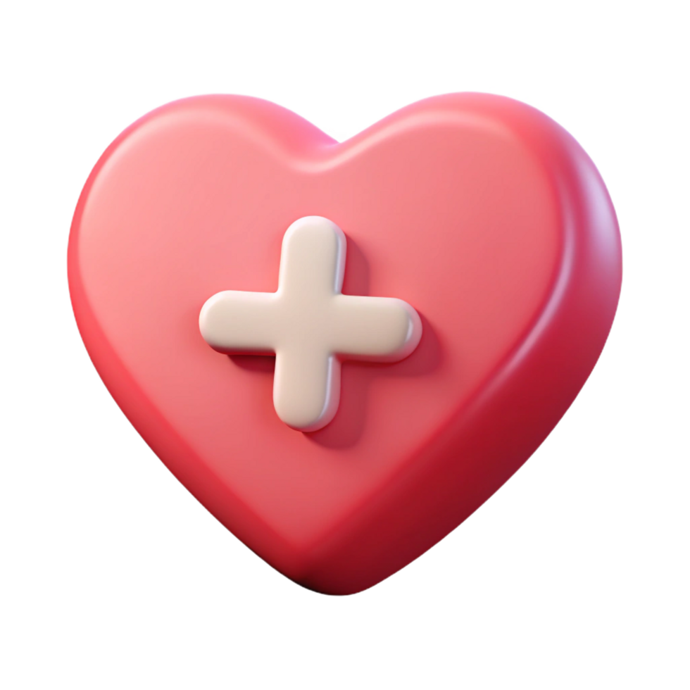 enchanting rare Heart-shaped badge with a plus sign. Crisp edges, scalable, single-weight stroke with Scalable Design. png