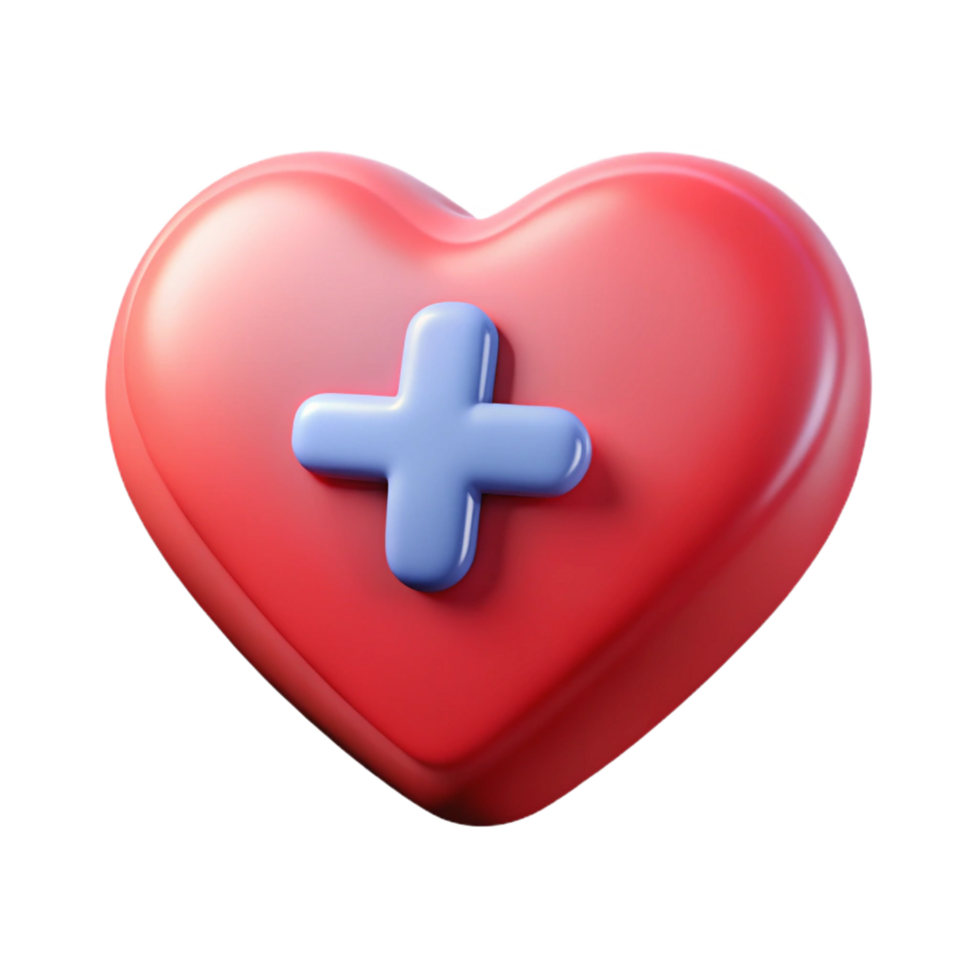 majestic iconic Heart-shaped badge with a plus sign. Crisp edges, scalable, single-weight stroke with Scalable Design. png