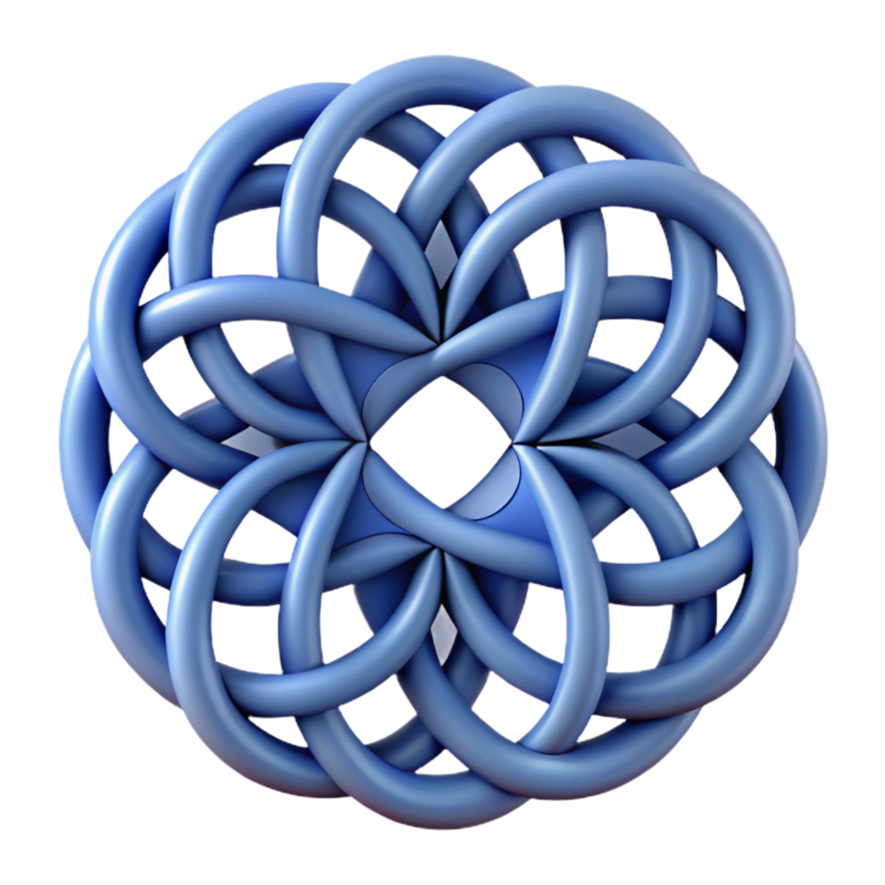mysterious pristine Geometric pattern of overlapping circles. Clean lines, with Scalable Design. high resolution png