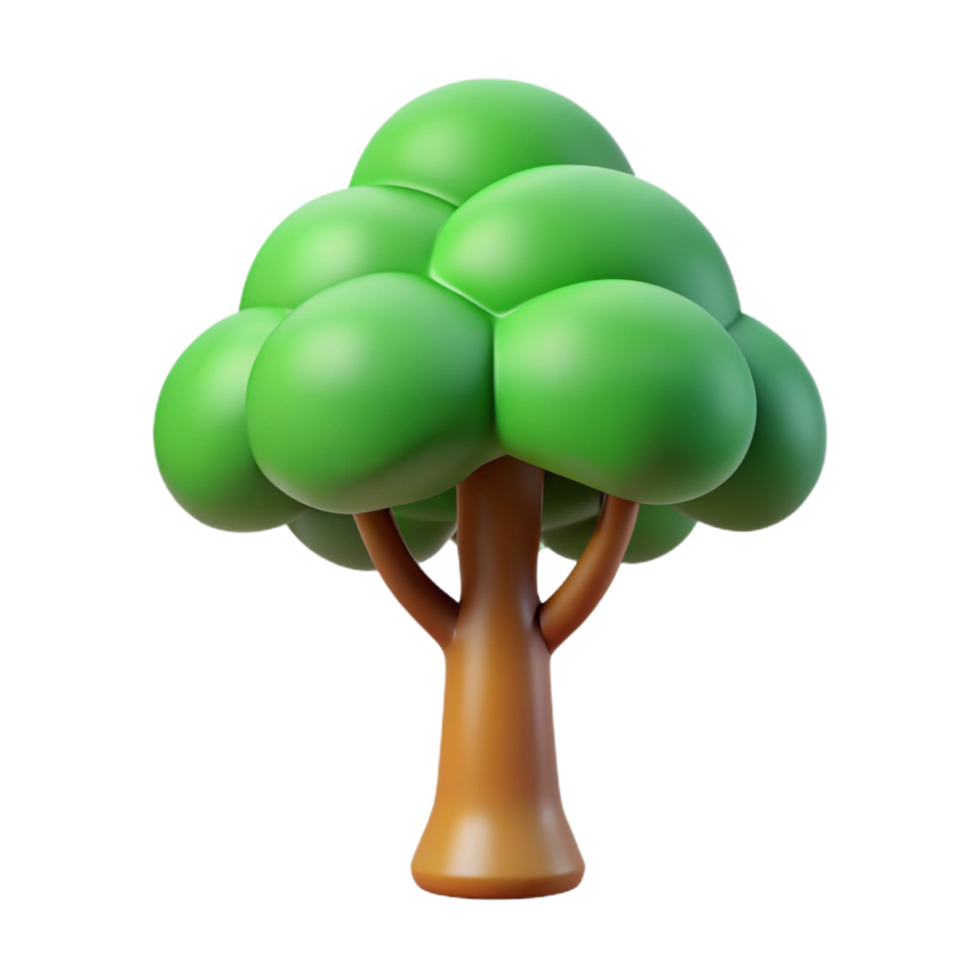 pristine calm contemporary Minimal line art of a tree. Crisp edges, flat color with Scalable Design. premium png