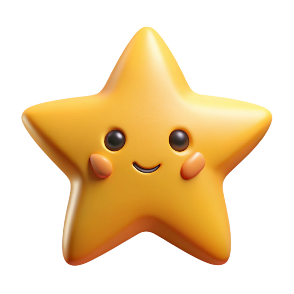 elegant bohemian Star-shaped character with five pointed arms and a smiling face. Crisp edges, flat color, with Scalable Design. sharp png