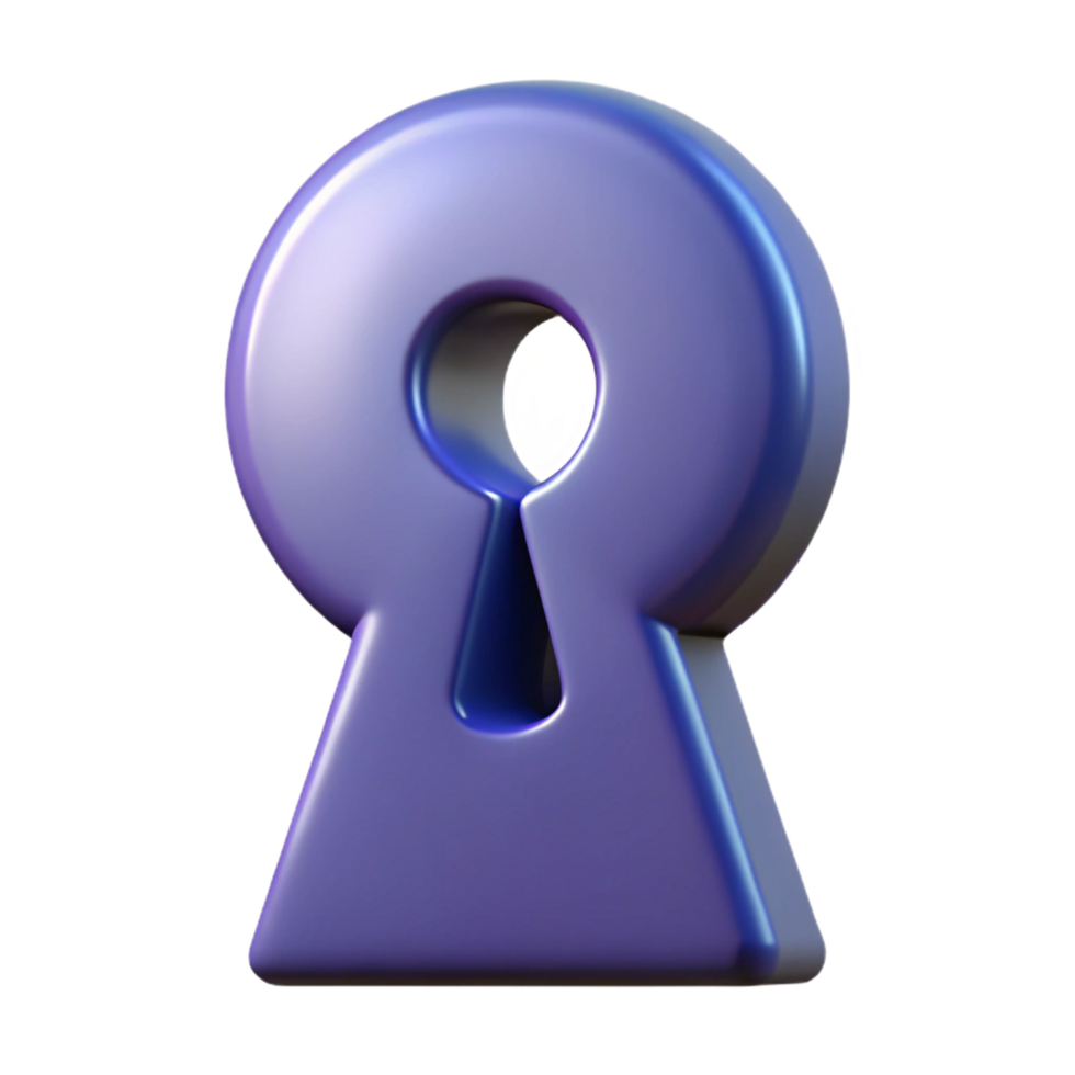 romantic fascinating Keyhole character with a circular top. Symmetrical, single-weight stroke, with Scalable Design. refined png